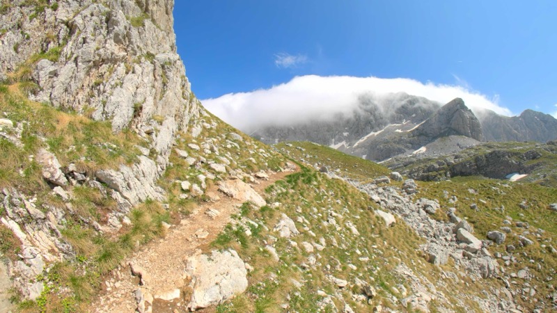 Mountain Trails and Rolling Clouds